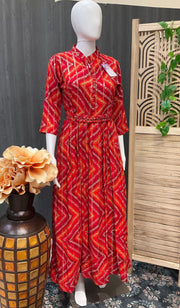 Bandhini Gowns/Kurtis with Belt