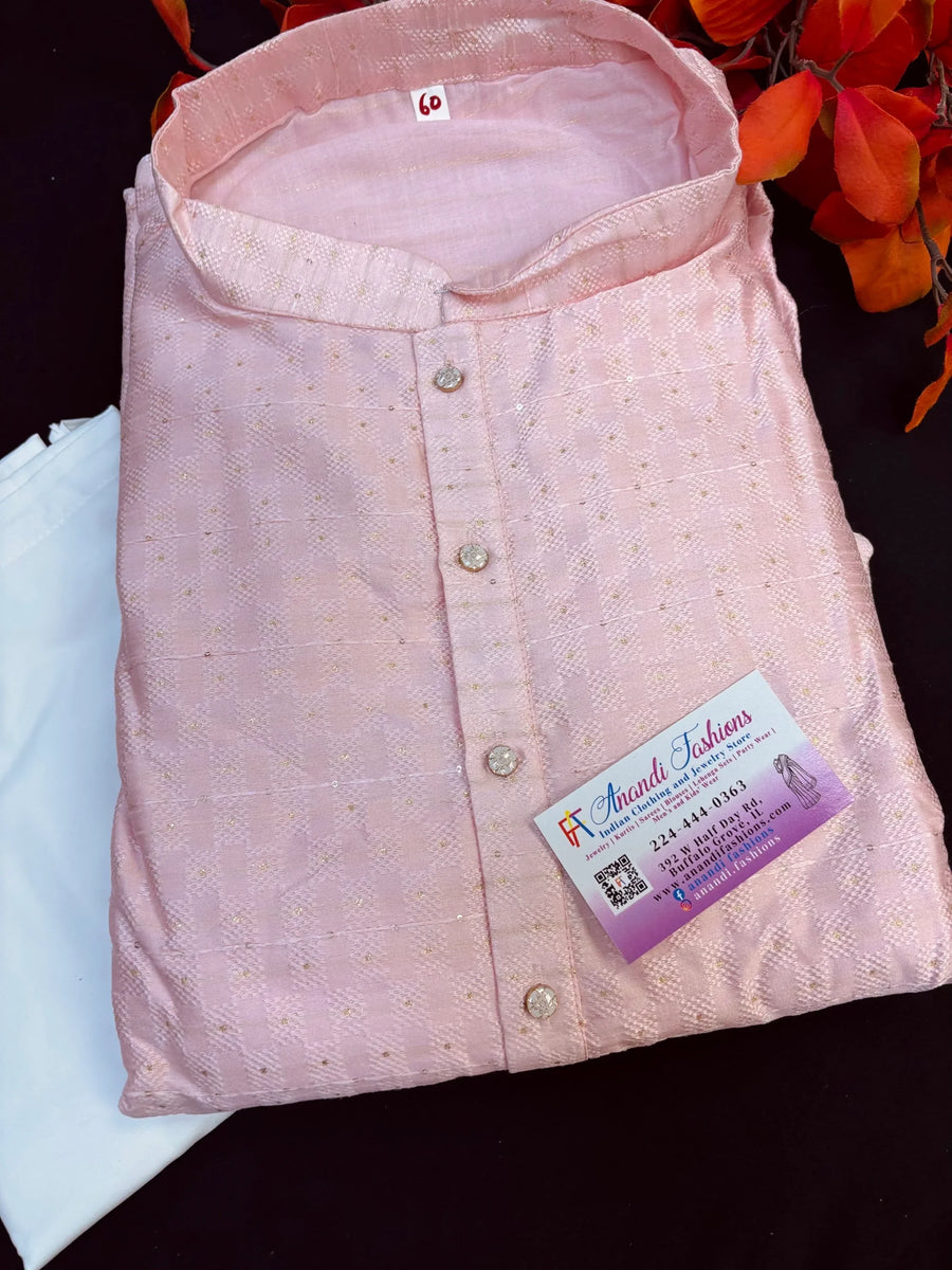 Plus Size Men's Kurta Pajama Sets in Pastel Colors | Big Sizes Ethnic Wear