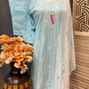 Elegant Pastel Color Chikankari Kurti Set - Traditional Embroidery