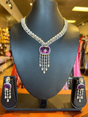 Designer style- CZ Party Wear Necklace set