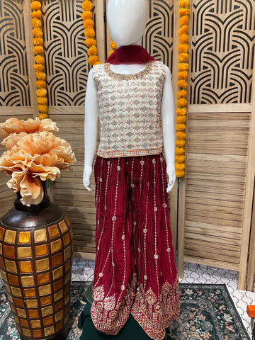 Little Girls Sharara suit- Size 24