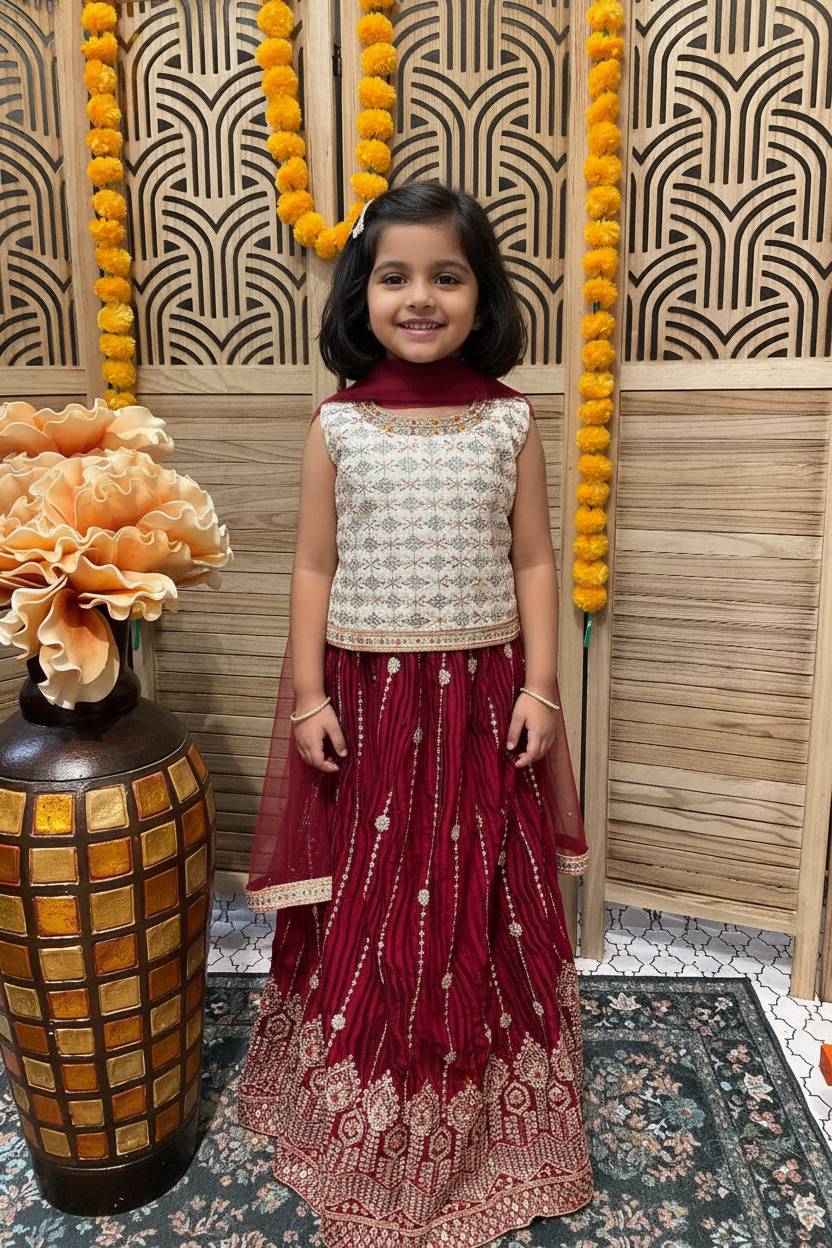 Little Girls Sharara suit- Size 24