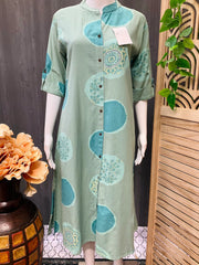 A-line High Neck cotton kurti - Size 38/US XS