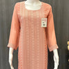 Pastel Colors-Georgette Chikankari Kurti - Elegant and stylish Chikankari Kurti