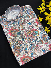 Digital Print Boys Velvet Kurta Pajama set- Size 4 to 12