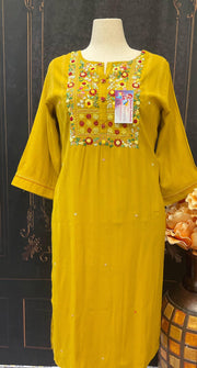 Rayon Kurti - Latest Rayon Soft Kurti with Embroidery work