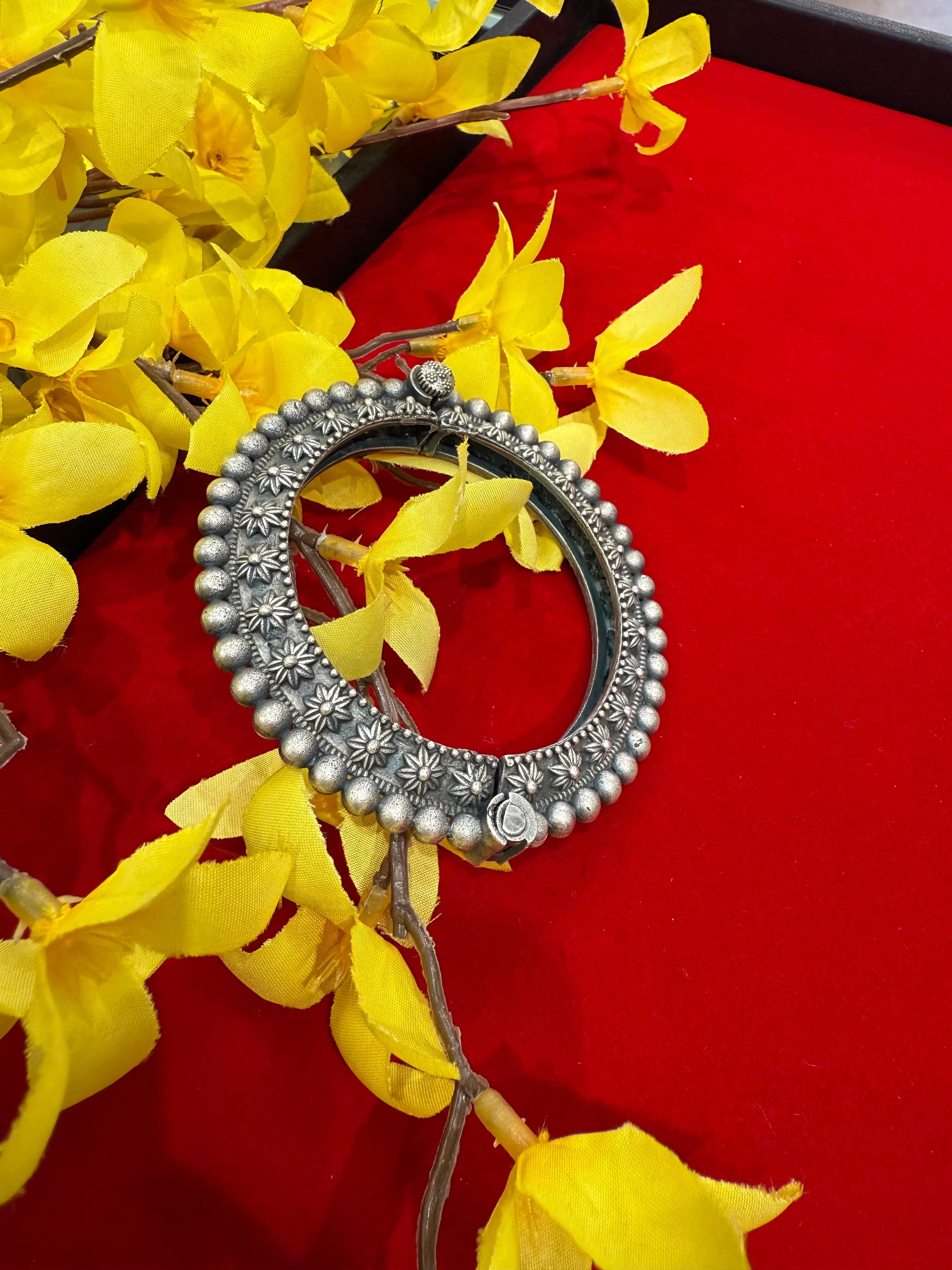 German Silver Openable Kada- single piece- size 2.6/2.8 image 1