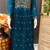 Long Party Wear Dress with Embroidery Work Size 38/44 - Elegant Gown