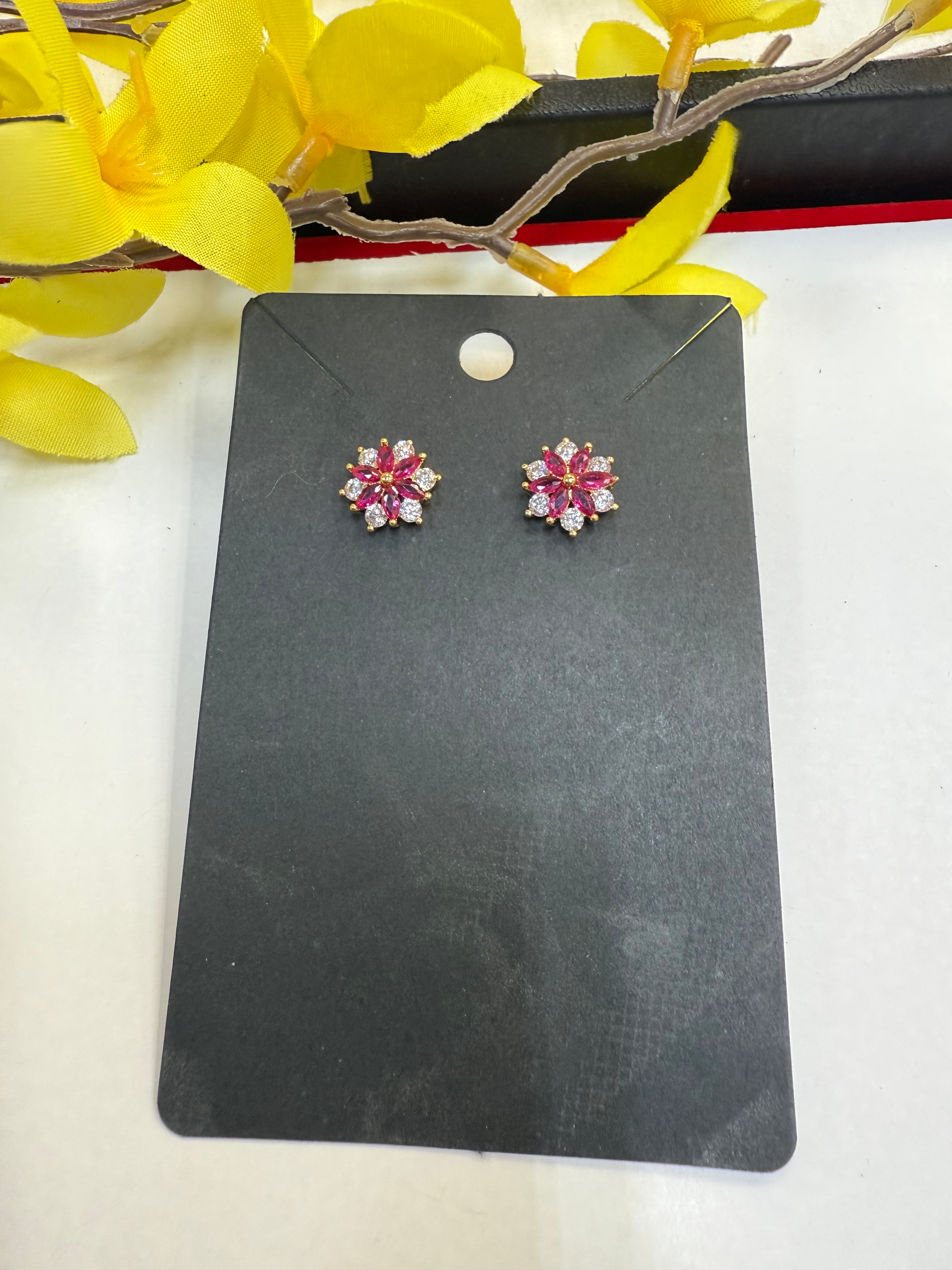 Flower Design - AD Stone Studs image 2