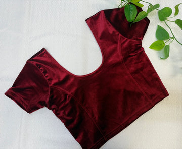 Velvet - Stretchable Maroon Blouse