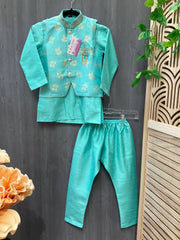 Boys kurta pyjama set with jacket