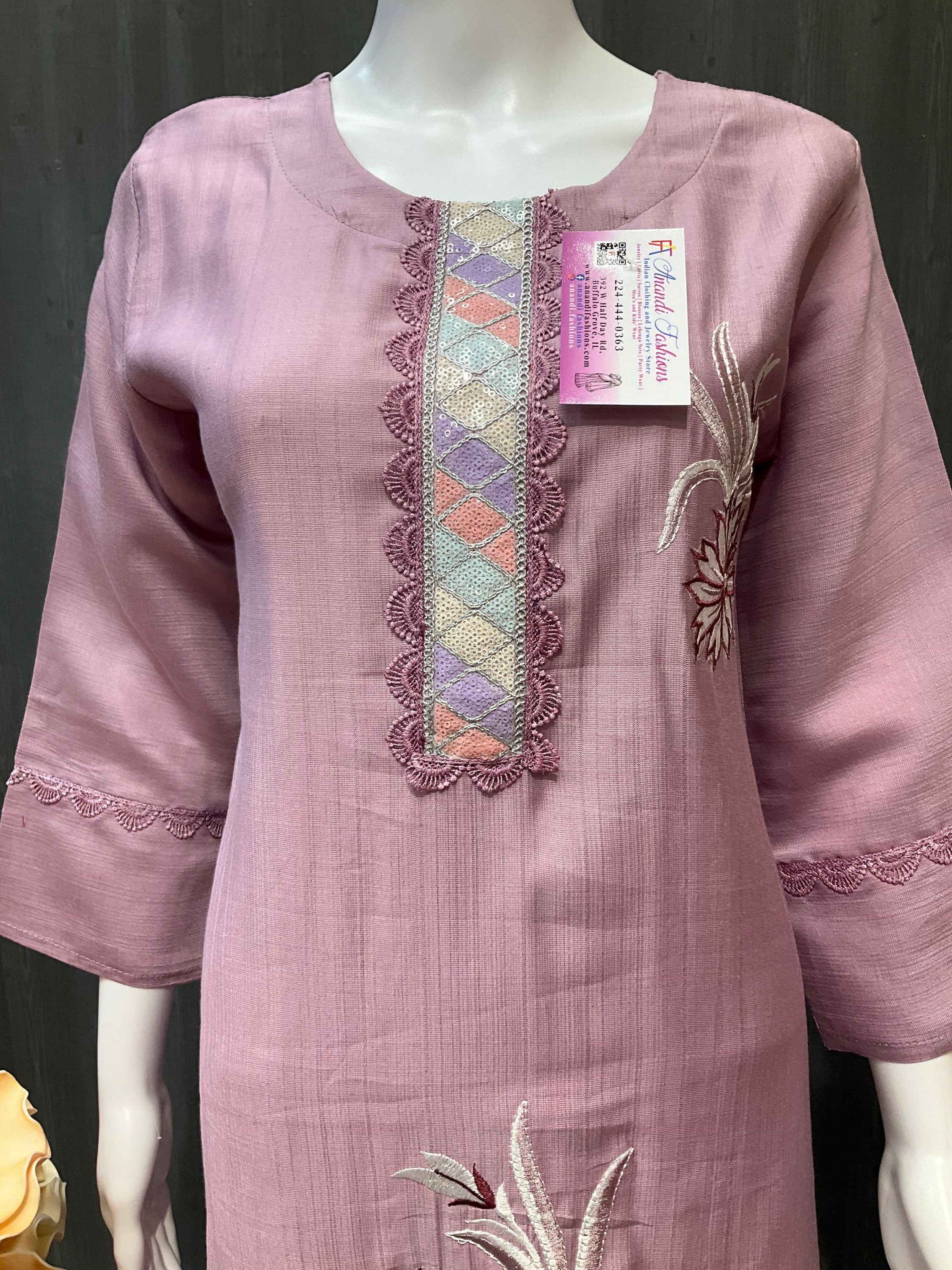 Embroidery Work Kurtis image 4