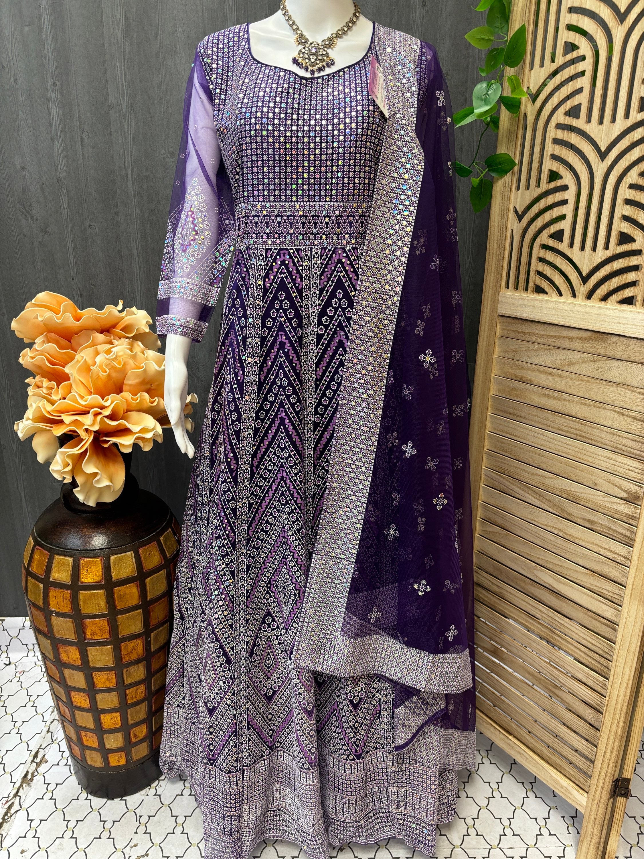 Stylish Full Print Party Dress for Special Occasions image 3