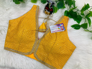 Sleeveless Blouse - Party wear Raw Silk blouse fits size 38(upto 42)