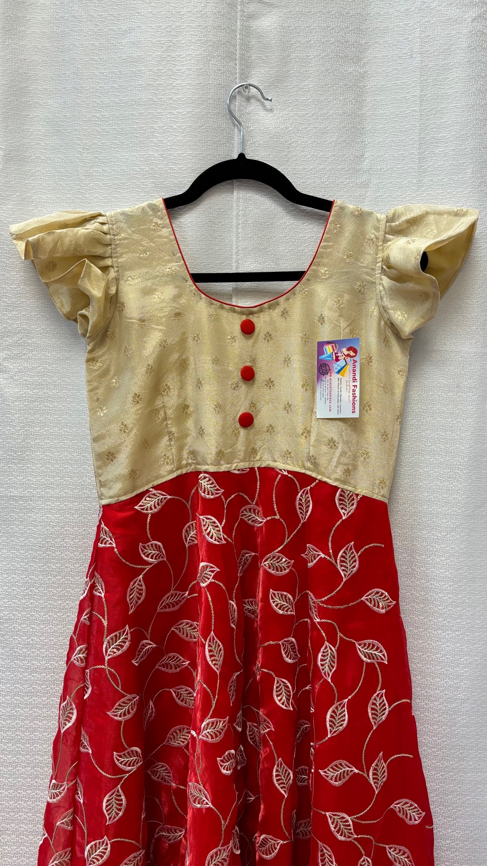 Indian Dresses for Girls - Custom designed Teen girls floor length 11/12 image 1