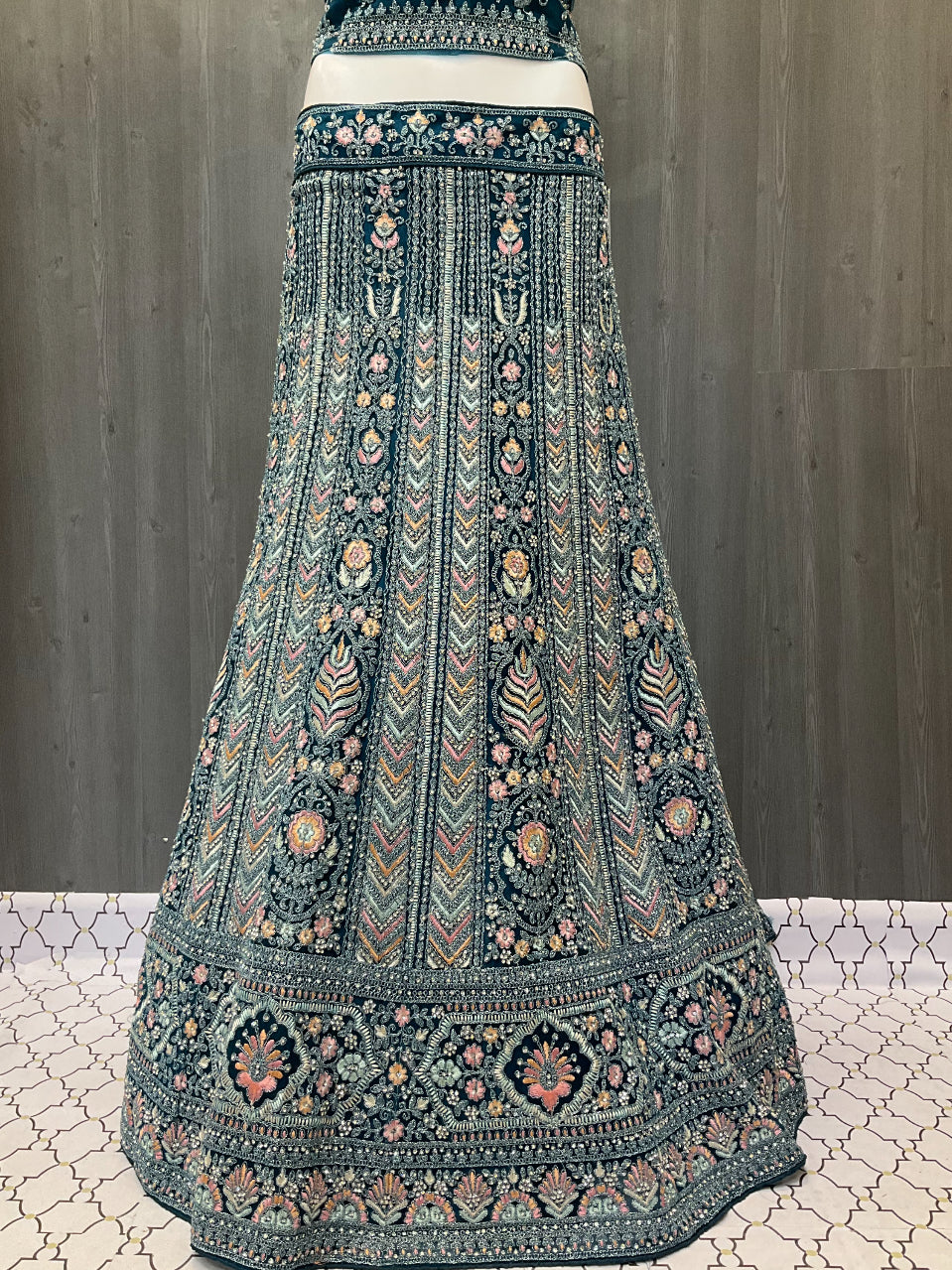 Semi Stitched -Bridal Lehenga Set - Elegant and Stunning Bridal Lehenga Set image 3