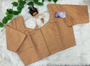 Peach brocade blouse
