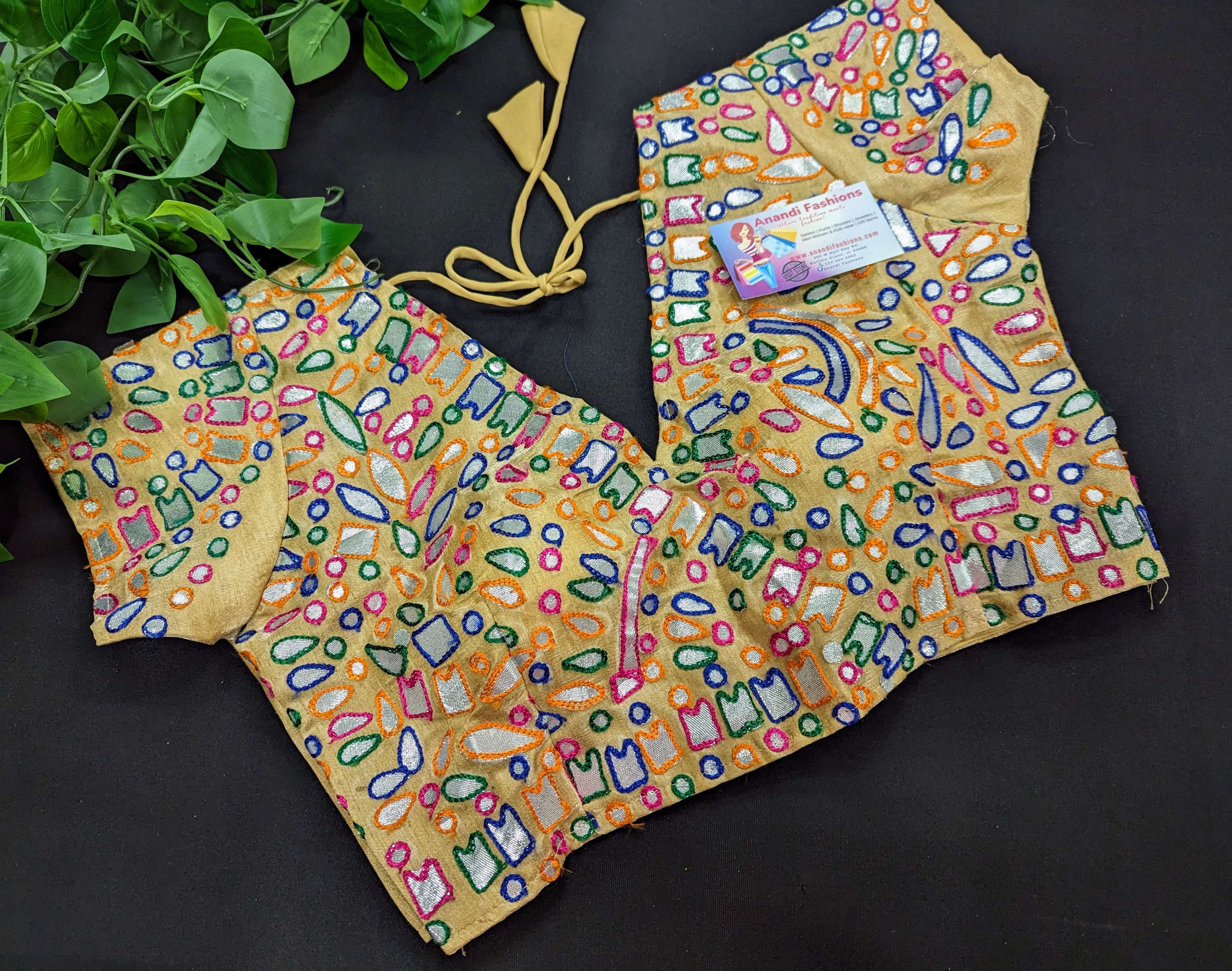 Blouses with Multicolor thread work image 9