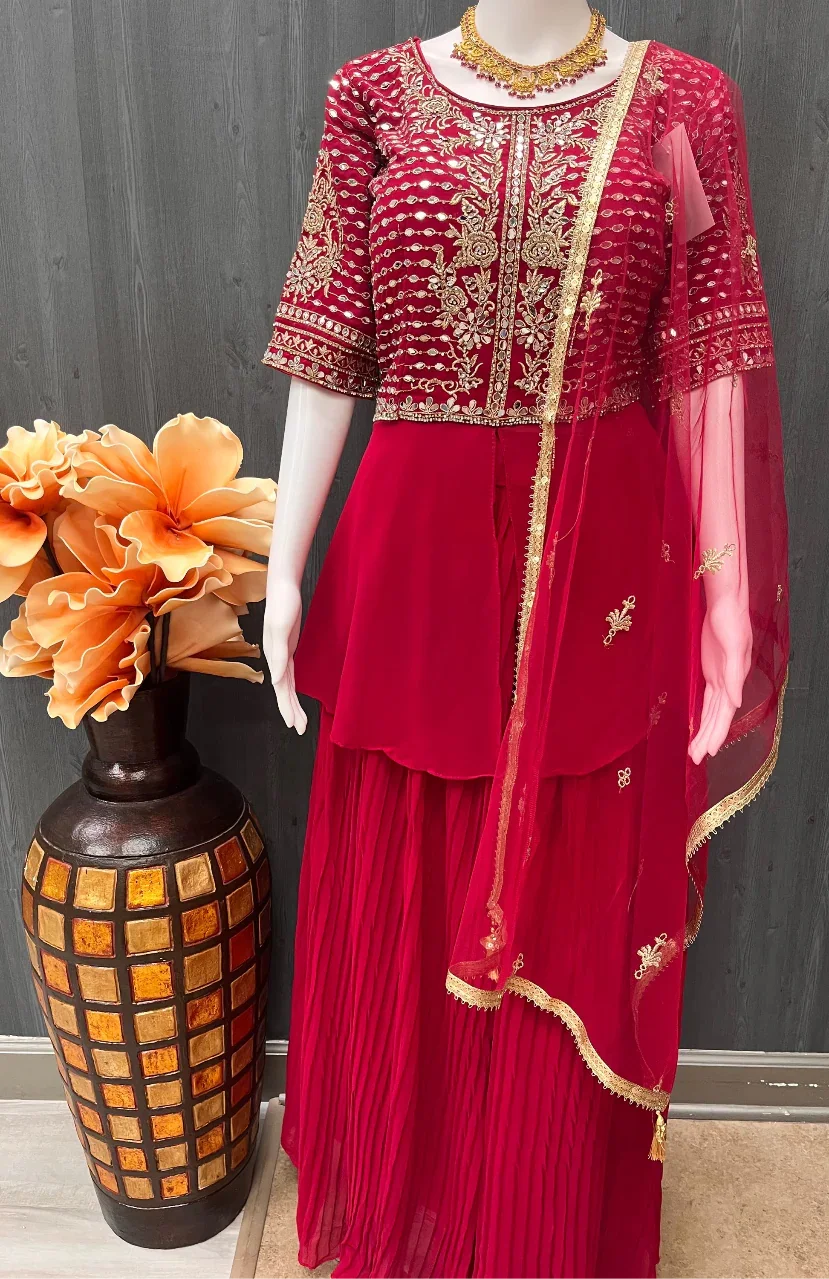 Vibrant Party Wear Lehenga Set Size 38 - Wedding & Festive