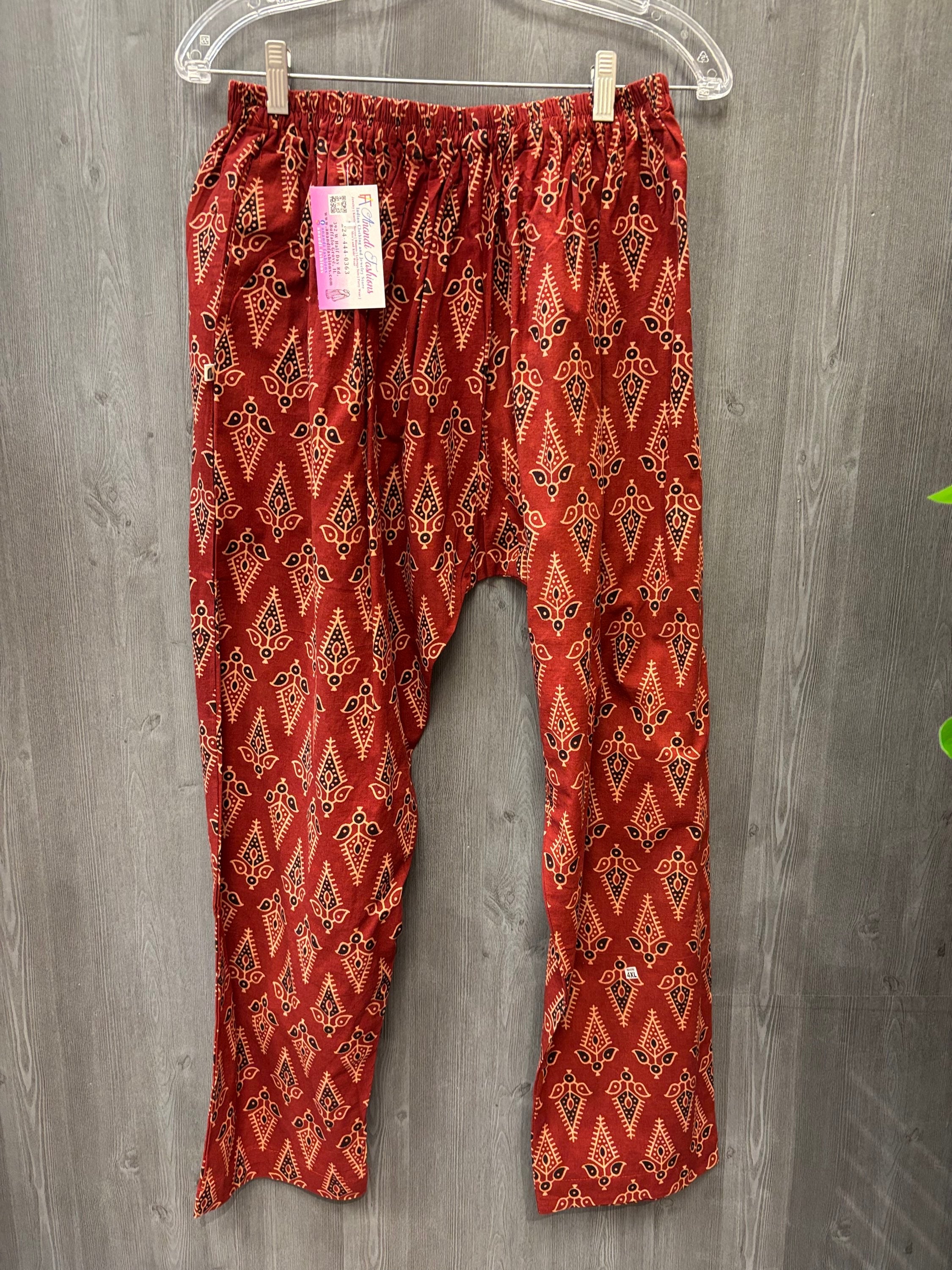 Pure Cotton Kalamkari Pants(fits upto 44size) image 2