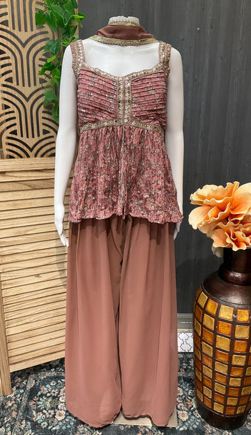 Indo Western Style-Party wear Palazzo Sets