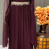 Pure Long Party Dress Size 38 - with Waist Belt & Stone Work