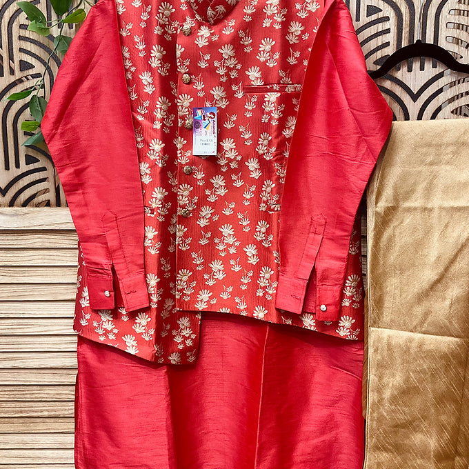 Men’s kurta set with modi jacket fits size 42