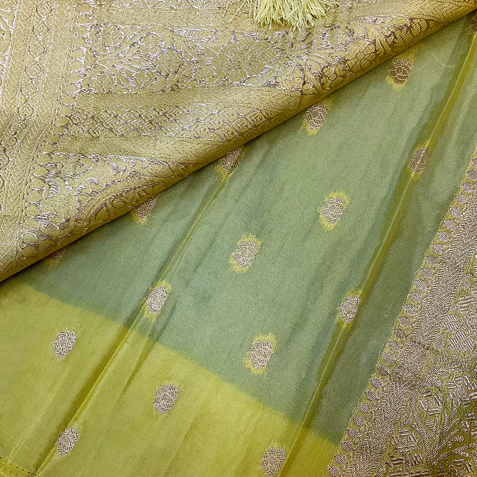 Blue Benarasi saree