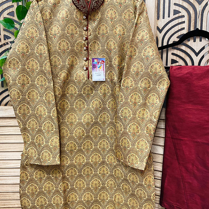 Men’s Silk Kurta Pajama set-size 38