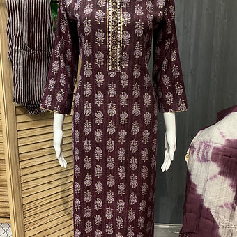 Cotton daily wear kurti sets