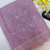 Cocktail Party Wear Shimmery Chiffon Saree - Elegant & Lightweight