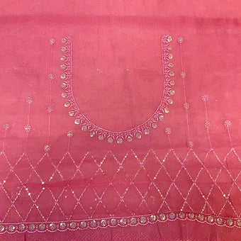 Pastel Colors Cocktail Party Wear Shimmery Chiffon Saree - Soft & Elegant