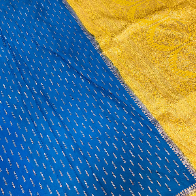 Blue Benarasi saree