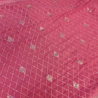Pastel Colors Cocktail Party Wear Shimmery Chiffon Saree - Soft & Elegant
