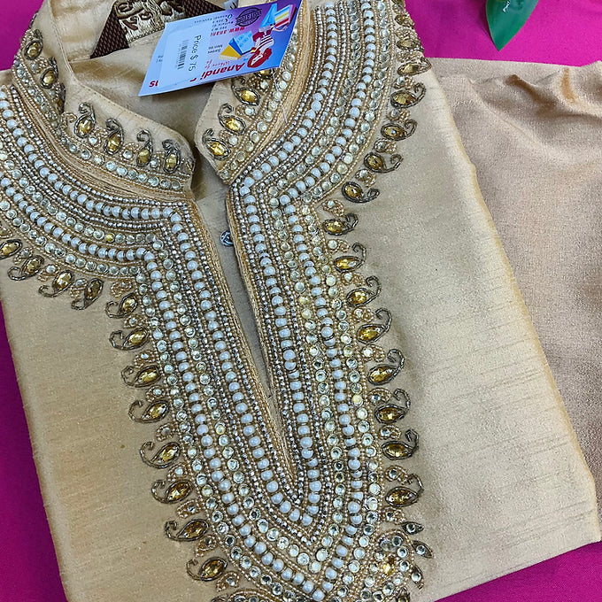 Gold kurta set for men fits size 44