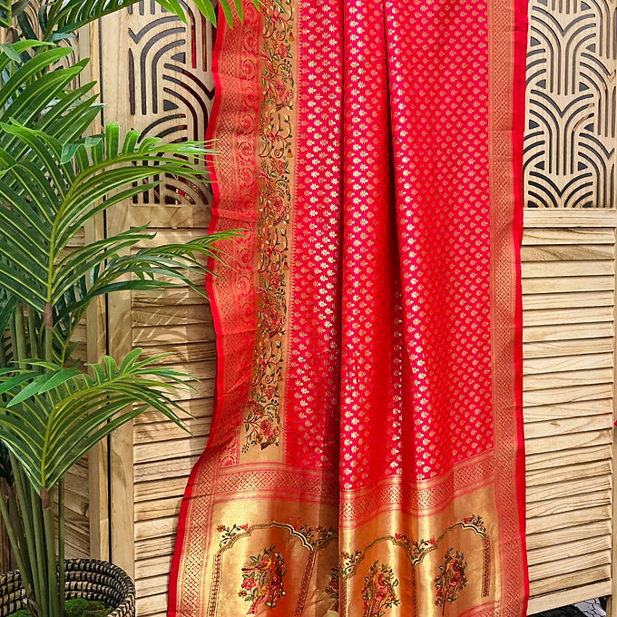 Benarasi saree with stone work