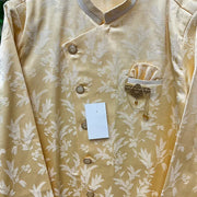 Men’s  light gold kurta set with dhoti pants fits size 42