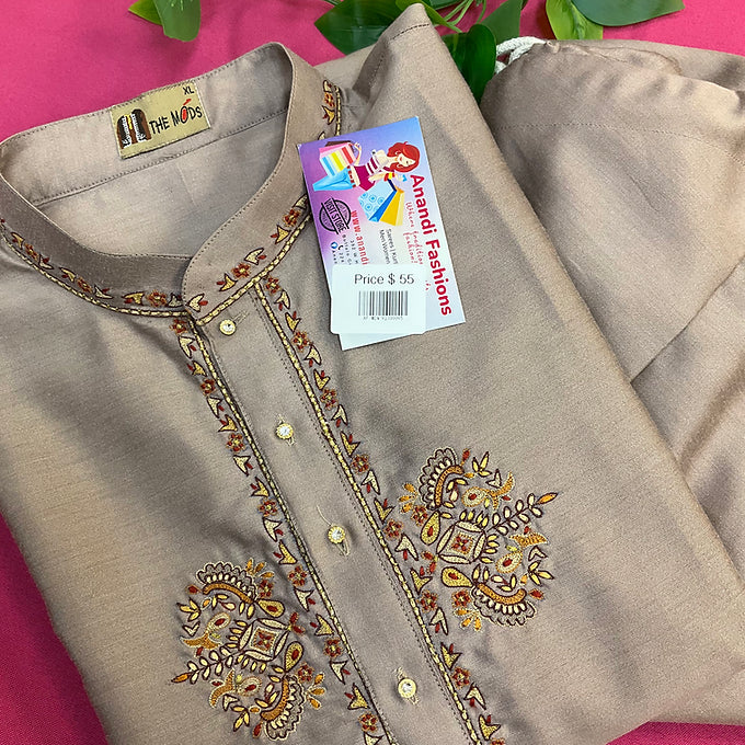 Men’s Embroidered kurta set fits size 42