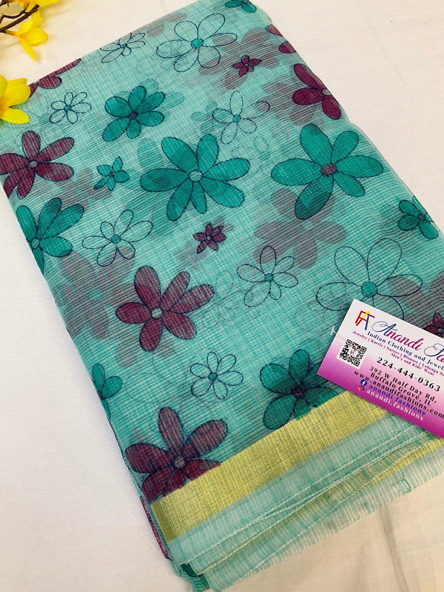 Kota sarees with floral print