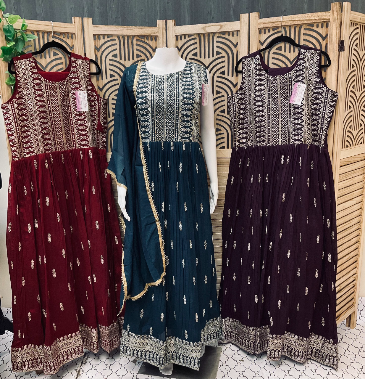 Plus Size -Long Party Wear Dresses image 0