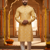 Men’s Pure Cotton Yellow Kurta Set