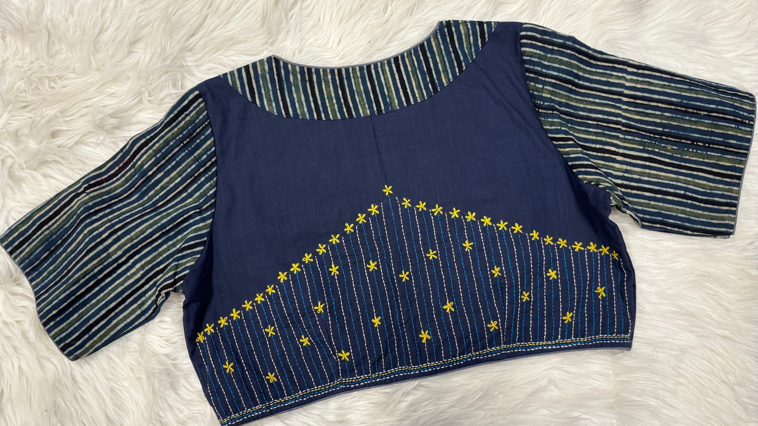 Pure Cotton  front opening linning blouse - Size 42 image 1