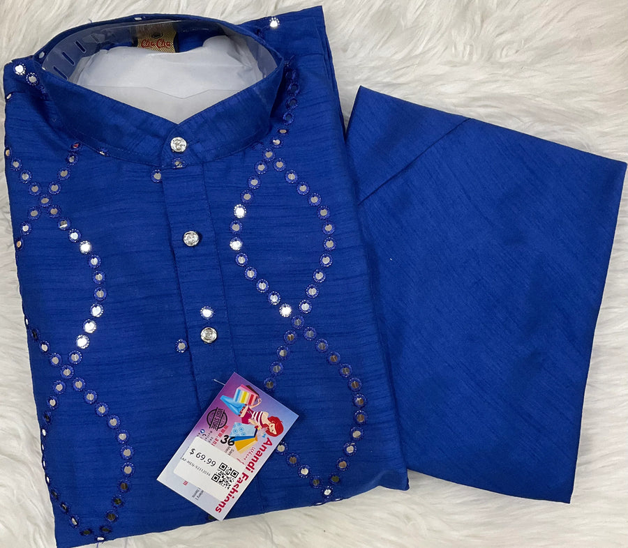 Mens kurta - Blue Kurta and Blue Pajama