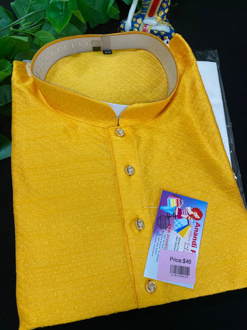 Mens Kurta Pajama Set -Four Naturally Print Design Kurtas