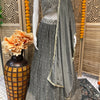 Grey Alia Cut Lehenga Set Size 36 - Designer Party Wear