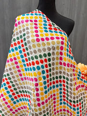 Chinon Dupattas - Soft Chinon Dupattas with Multicolor Designs