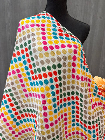 Chinon Dupattas - Soft Chinon Dupattas with Multicolor Designs