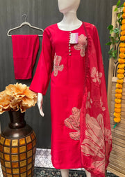 Roman Silk Kurti/Chudidhar set