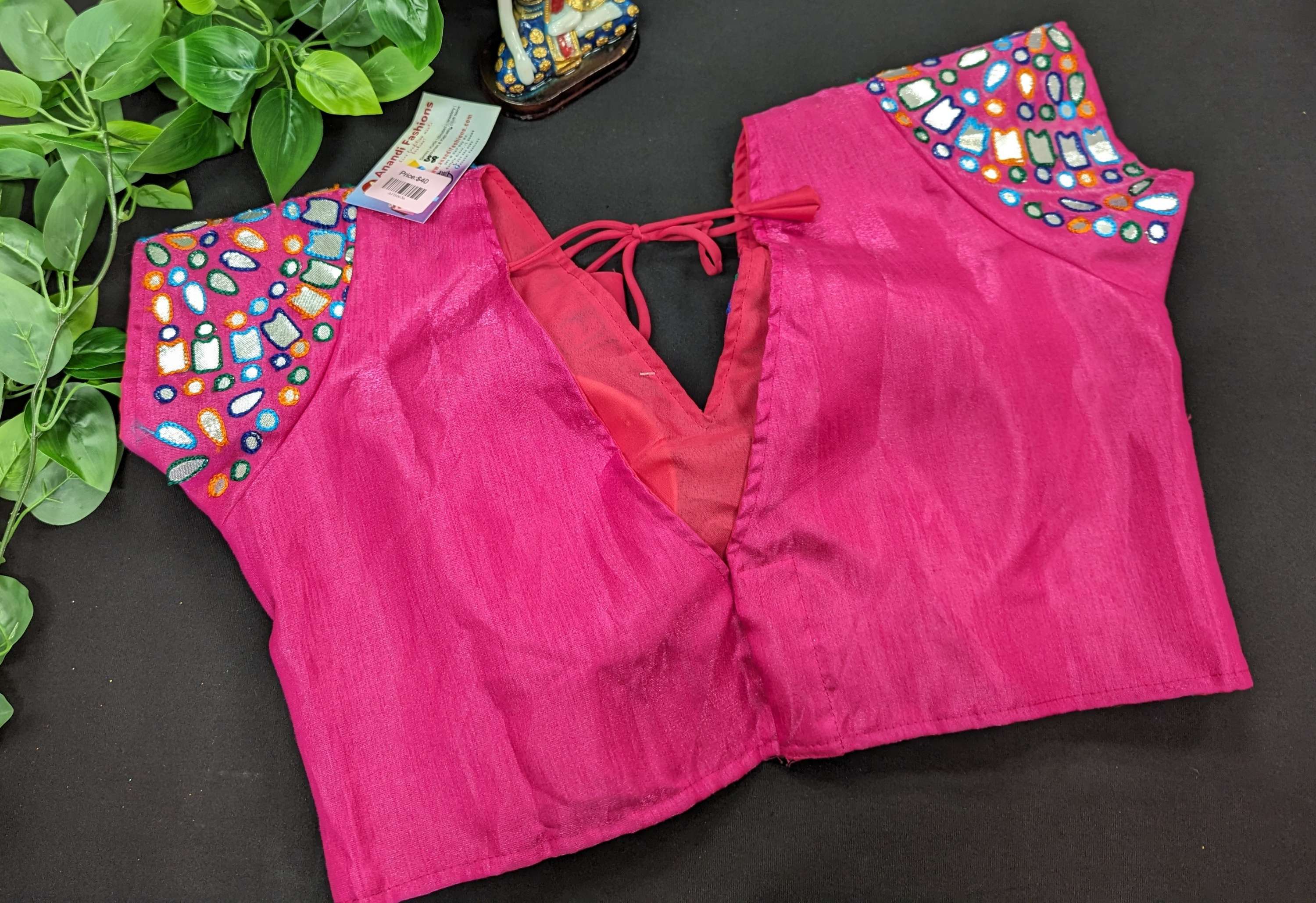 Blouses with Multicolor thread work image 2