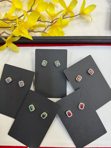 Small Studs/ Stone Earrings